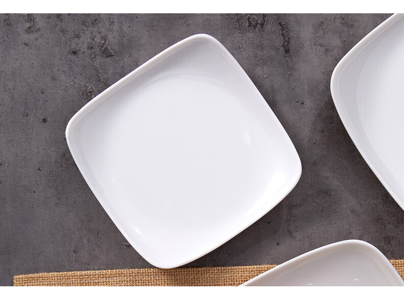 【10个装】食堂餐盘耐摔快餐盘子商用密胺盖浇饭盘快餐店专用餐具