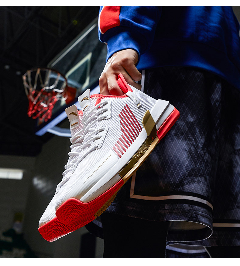 激光运动鞋 112011607 腾讯体育 黑/安踏白-3 9(男42