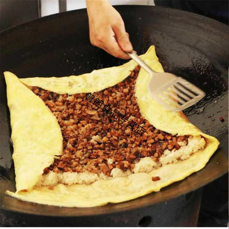 武汉豆皮蔡林记三鲜豆皮早餐零食小吃特产户部巷老通城三镇民生3份