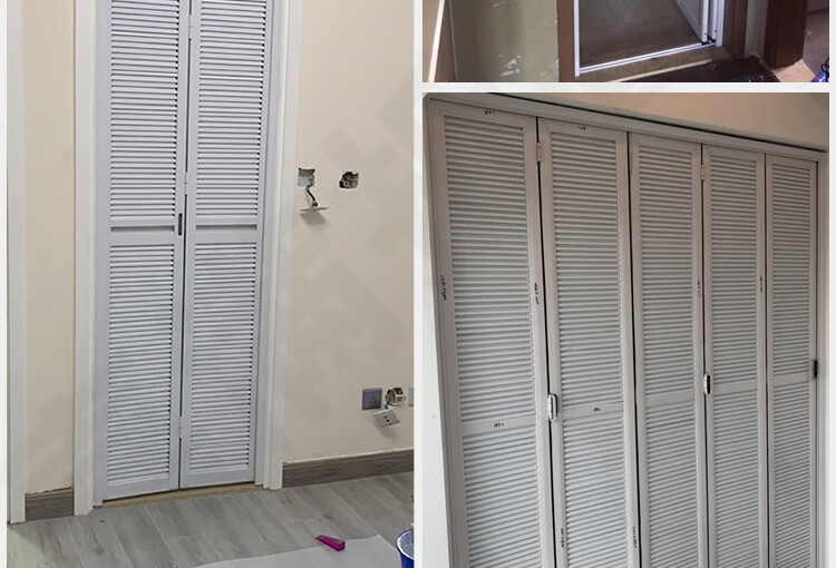 奥菲尔百叶折叠门小卫生间门厕所门钛镁铝合金洗手间厨房门阳台门浴室