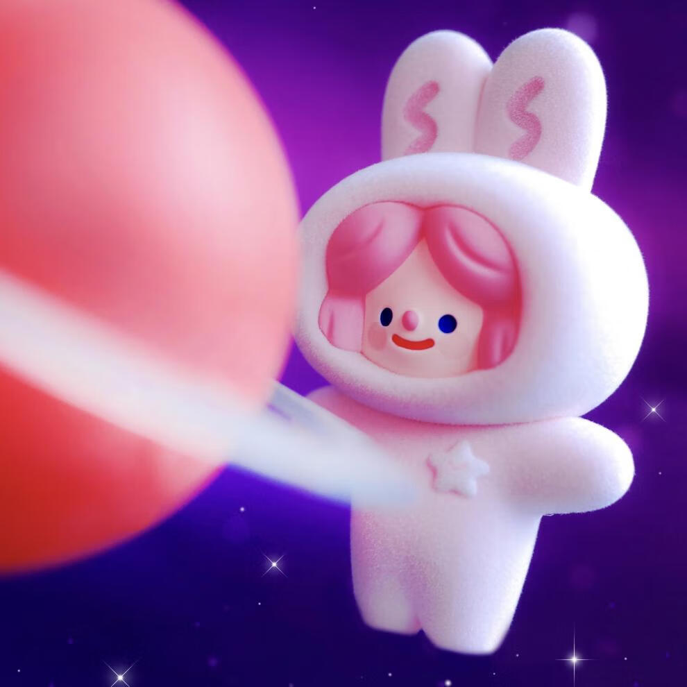 rico宇宙盲盒rico宇宙系列盲盒宇航员银河毯月兔火箭少女心礼物确认款
