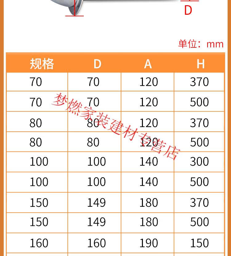 卫生间排气管外墙罩304不锈钢风帽 外墙出风口油烟机排烟管防风罩排