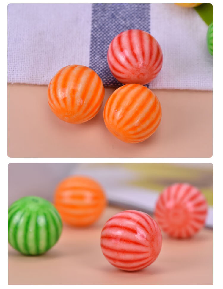 西瓜泡泡糖怀旧80 90怀旧西瓜 休闲怀旧零食五彩西瓜泡泡糖软糖儿童