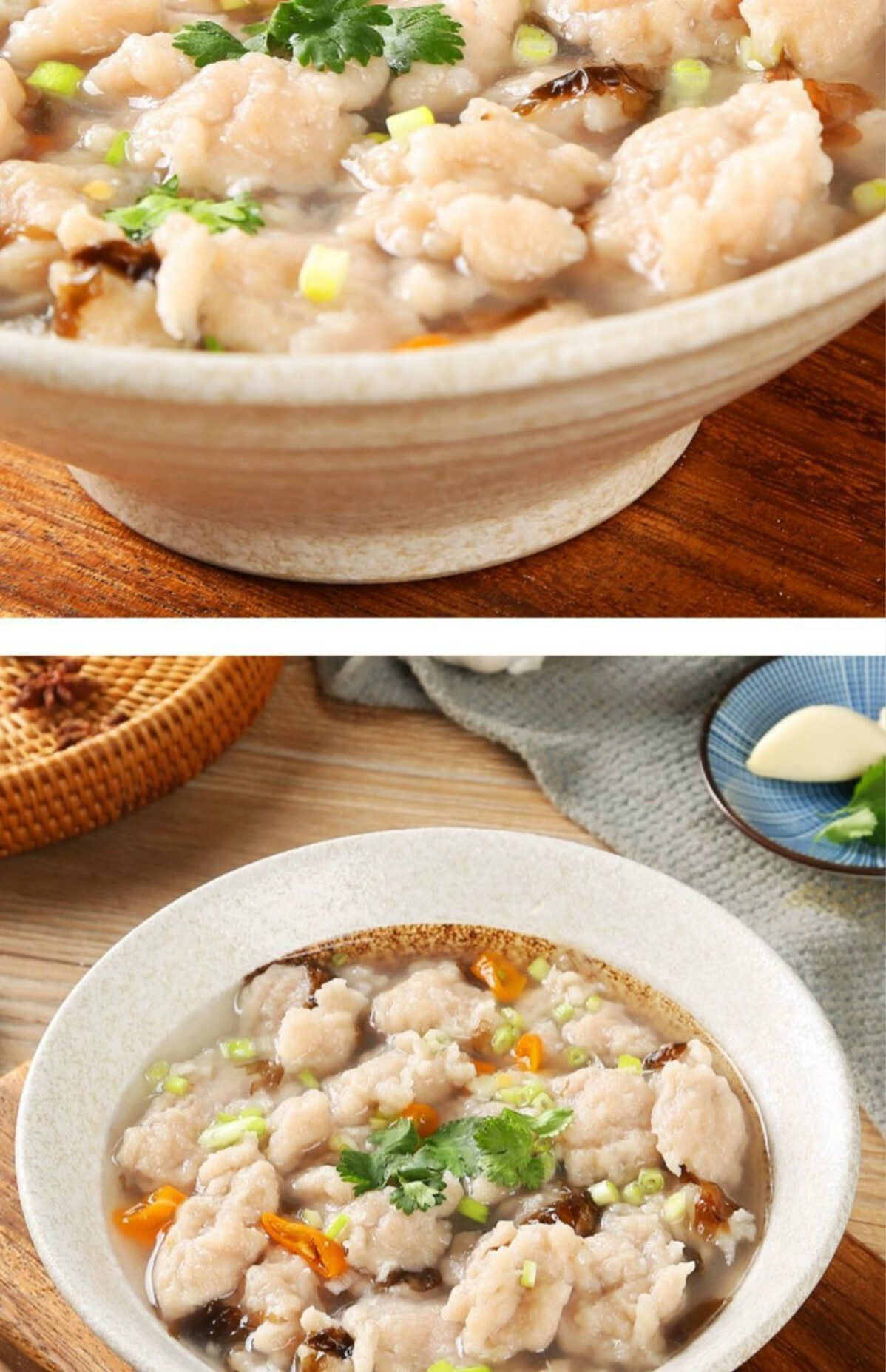 肉片61婆妈家正宗福建特色小吃温州泰顺手工瘦肉丸羹250g福鼎肉片