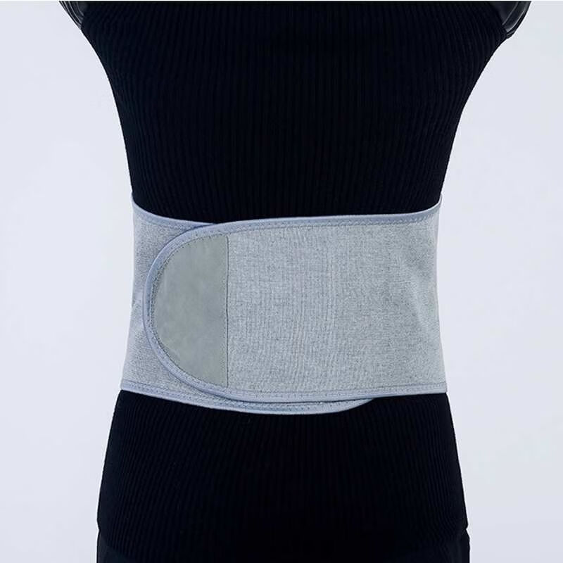 护肚脐围成人护肚围腰部护肚脐成人肚兜老年人暖胃护胃带女男士灰色