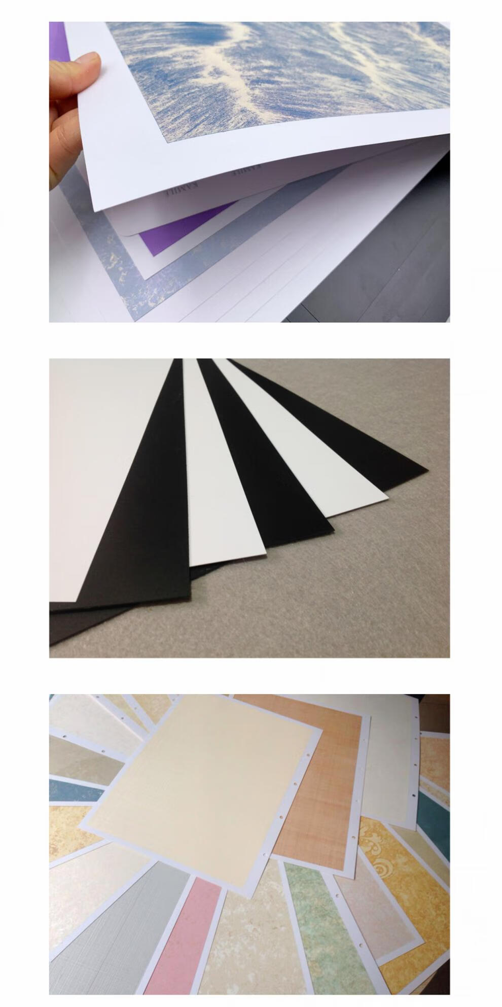 艺术漆样板纸防水撕不烂样板纸艺术涂料样板册pp纸打样纸 100张撕不烂