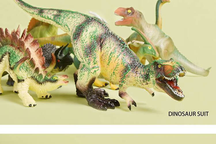 恐龙园玩具 侏罗纪恐龙世界模型玩具套装儿童乐园霸王龙剑龙小号仿真