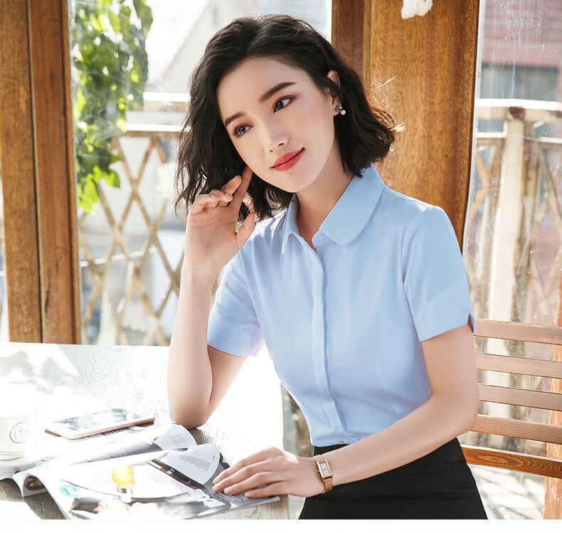 夏季职业套装女职业套装女短袖教师工装气质时尚面试正装制服酒店前台