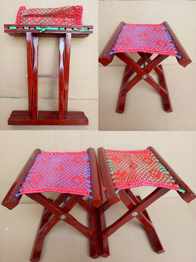 马扎小板凳小凳子家用实木马扎折叠木凳子便携马扎子成人加厚户外钓鱼