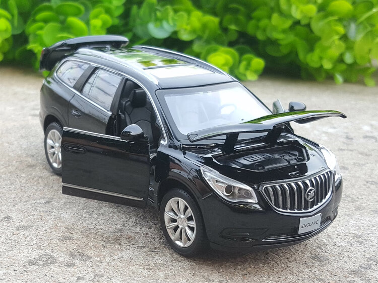1:32别克昂科雷suv合金汽车模型仿真金属车模摆件声光回力玩具车 黑色