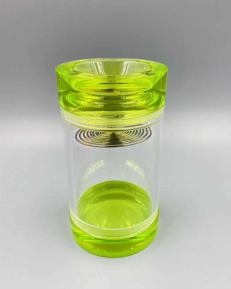 老王蝈蝈罐全透明有机独孔亚克力叫罐虫具 60喇叭眼桔红色蝈蝈罐送胆