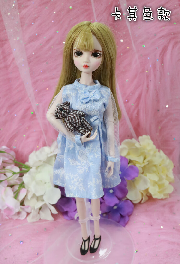 朵精灵橘子娃娃画眼可爱儿童娃娃改妆14关节整娃洋娃娃婚纱朵精灵娃娃