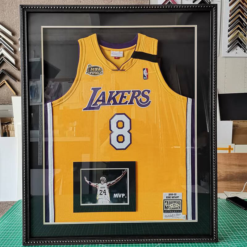 篮球球衣裱框球星签名装裱裱框相框展示挂墙定做nba乔丹球衣画框g07至