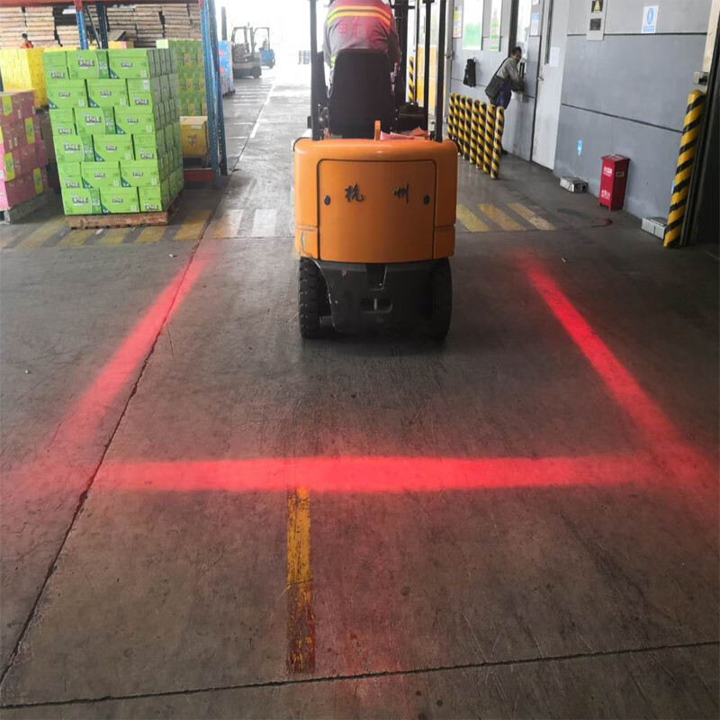 珞曼其叉车箭头警示蓝光灯倒车区域安全示宽边界红光灯10-80v 套装-款
