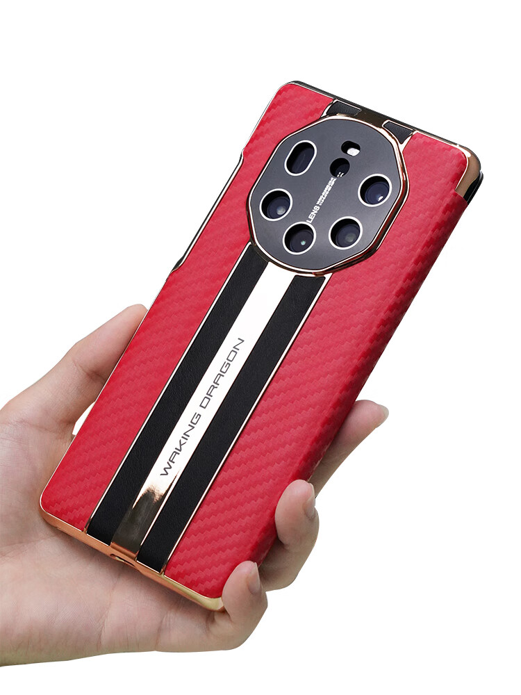 盔索 华为mate40rs保时捷手机壳限量版典藏碳纤维纹理全包防摔保护套