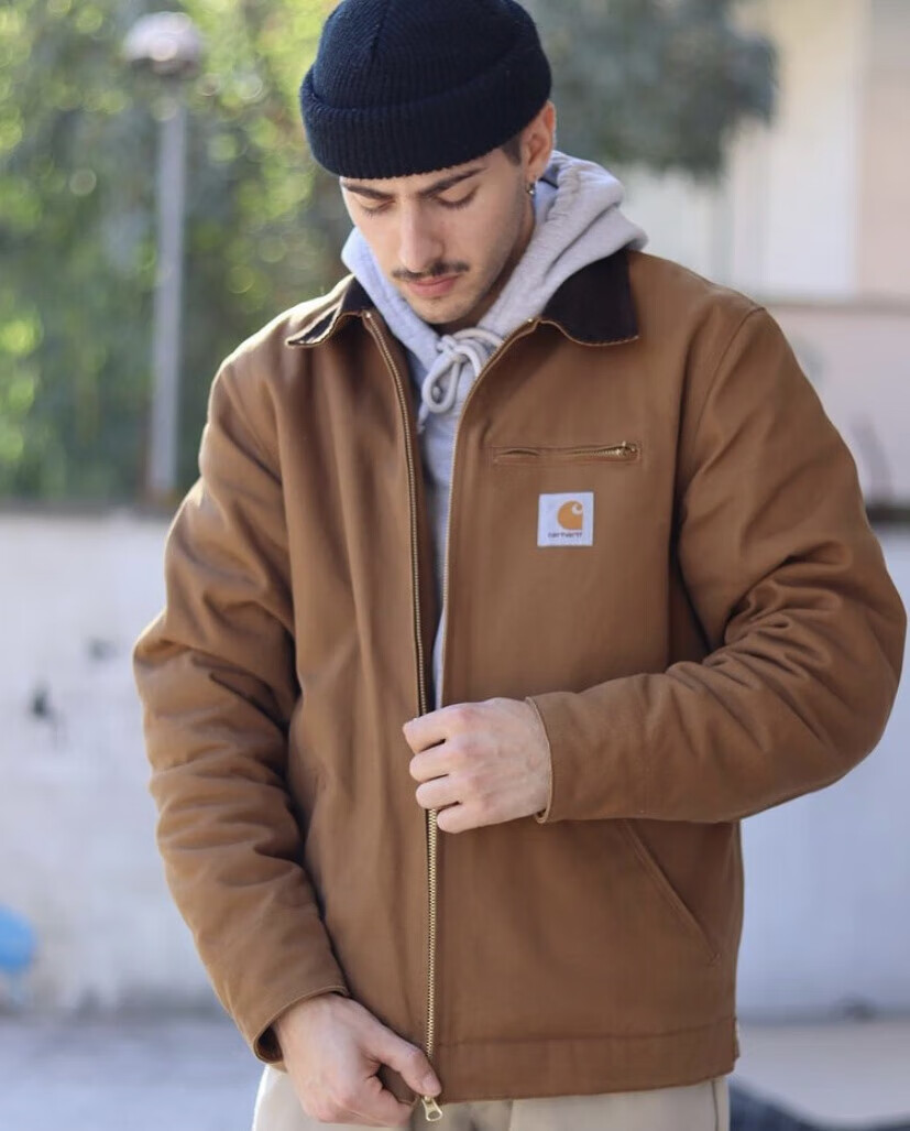 carhartt卡哈特外套美式底特律翻领工装夹克星际穿越j001外套103828