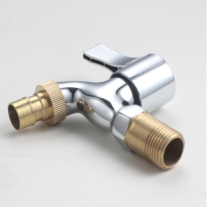 恋藏 洗衣机水龙头加长一进二出单冷全铜体多功能4分多头龙头厂家批发
