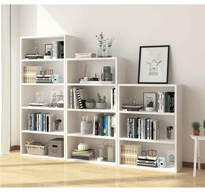 书架落地书架简约落地简约现代置物架收纳学生飘窗卧室小置物架子六层