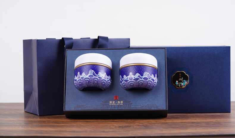 野栋南京特产雨花茶茶叶绿茶2022新茶明前新茶礼盒装故宫点翠120g雨花