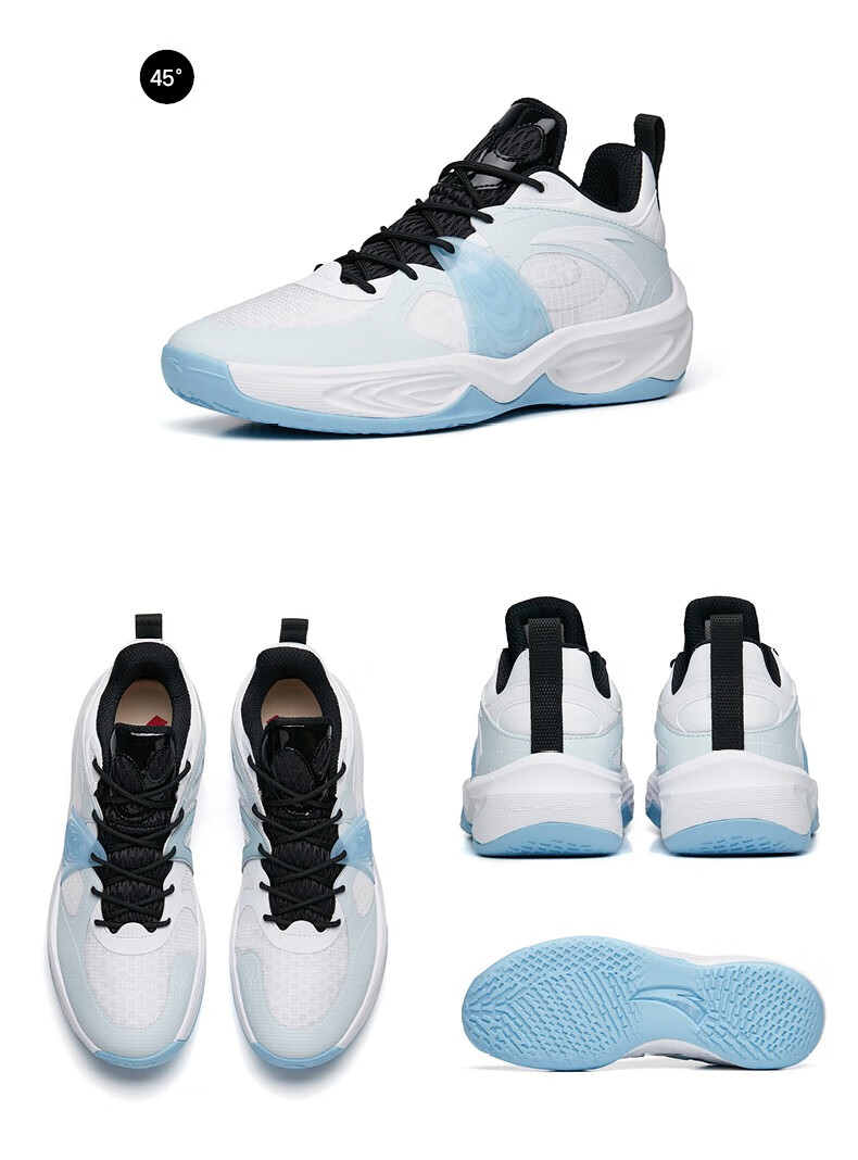 安踏风洞3代 篮球鞋男2022秋季新款回弹实战中帮球鞋透气运动鞋