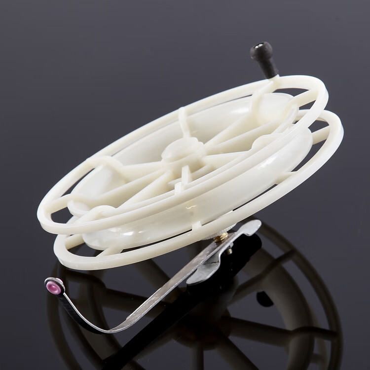 奈野蓝八卦轮全塑料八卦轮手拨轮绕线轮双轴承风车轮纺线轮渔轮鱼竿