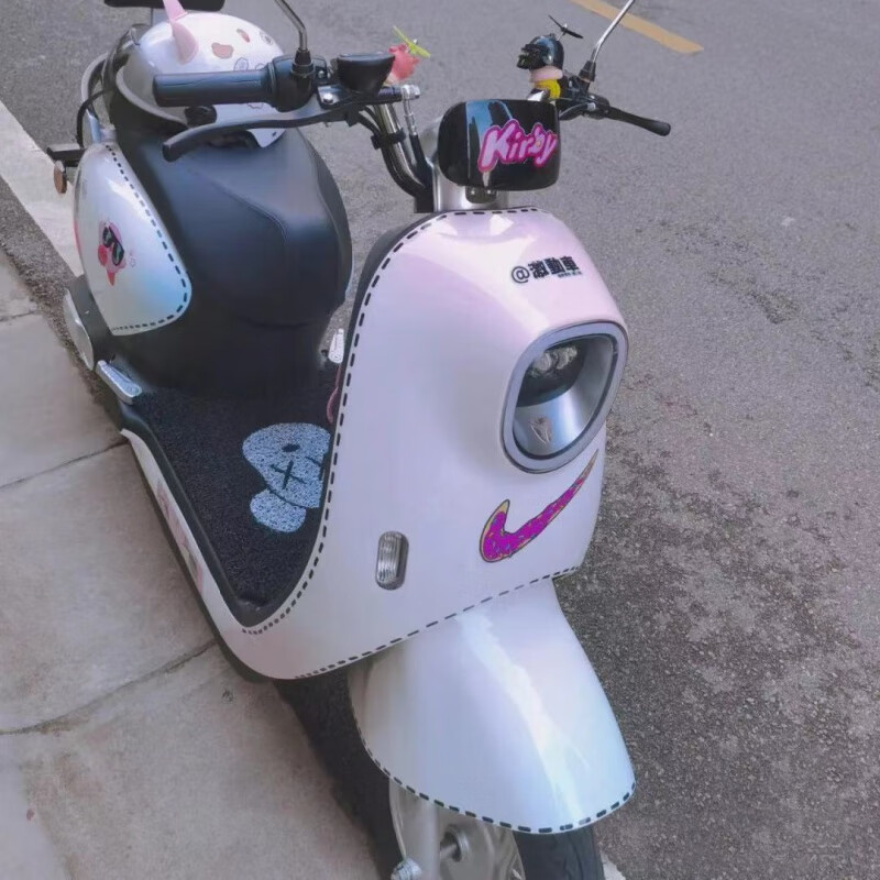 线条裁缝线车贴雅迪电瓶摩托车汽车创意改装画 3只小蜜蜂和蜜罐【图片