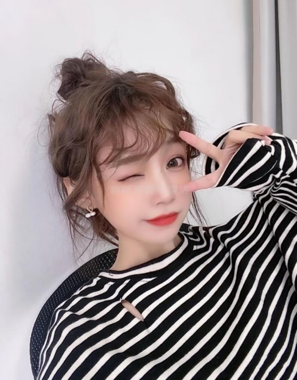 3d羊毛卷刘海假发女圆脸网红泡面卷刘海片自然无痕隐形假发片头帘无