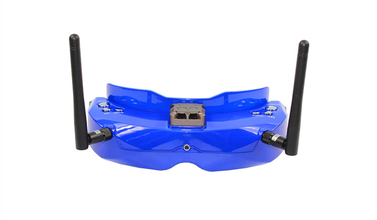 02c 02x双接收穿越机fpv视频眼镜媲美肥鲨hdo 头戴3d定制 蓝色 02x