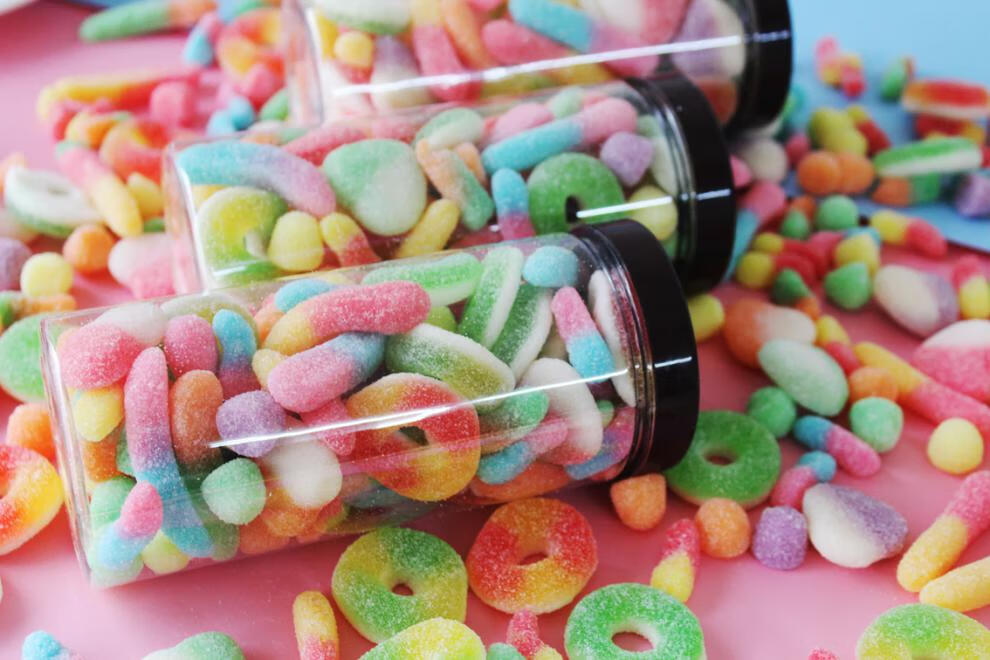 可乐味橡皮糖 qq软糖 汽水果汁软糖零食微商 2瓶混合橡皮糖【图片 价