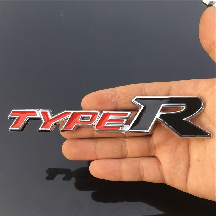 typer尾标运动灵魂mugen车标无限车贴字标后标志改装无限银红贴标一条