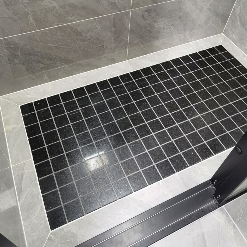 洁尔嘉石材板 浴室淋浴房地石大理石天然防滑拉槽定制人造卫生间地面