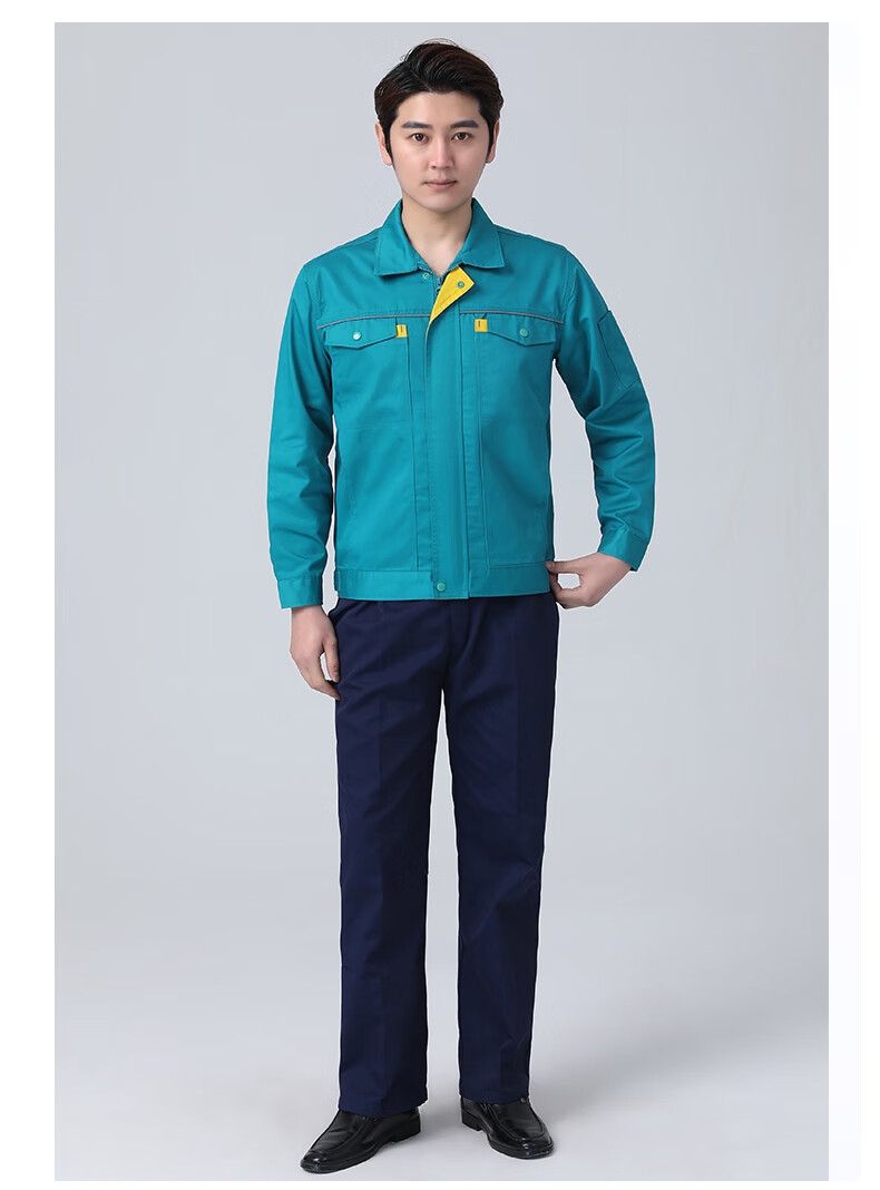 米集汽修工作服套装长磨脏劳保服厂服上衣车间季灰色上衣cx0081s160