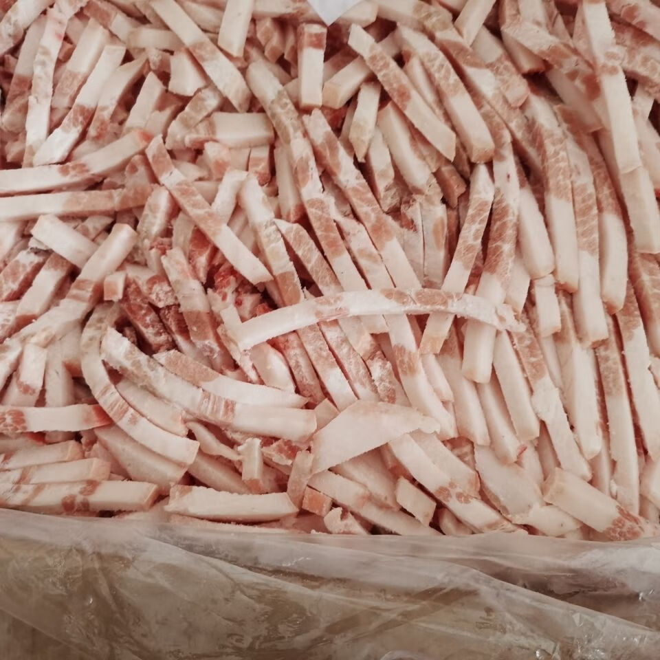 生鲜冷冻猪肉丝五花肉丝有皮五花肉净重19斤饭店食材江苏浙江安徽上海