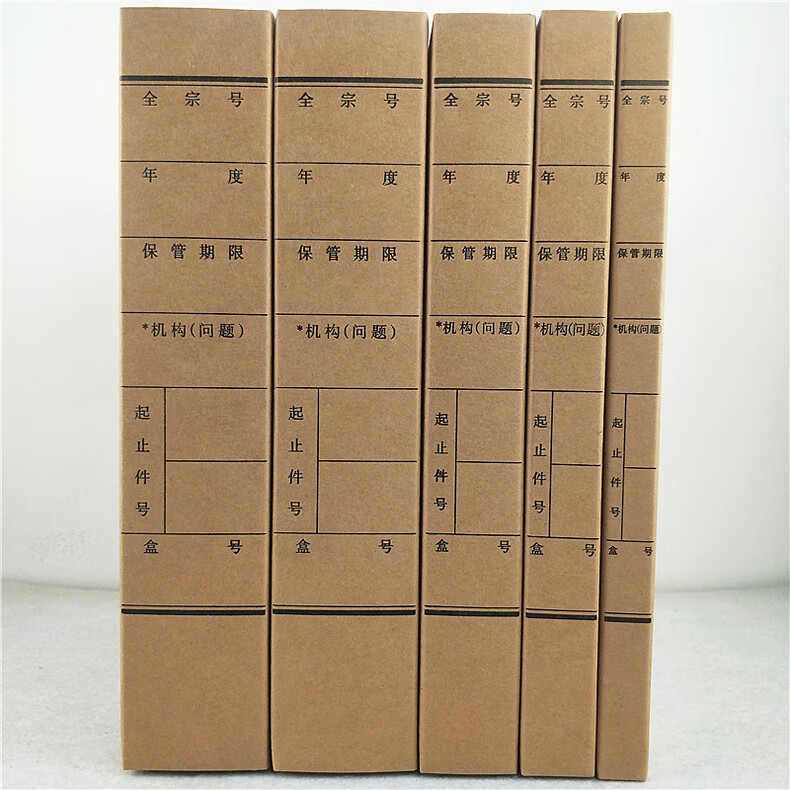 樱安娜10只新文书档案盒牛皮纸文档盒国家标准进口无酸纸档案盒定制80