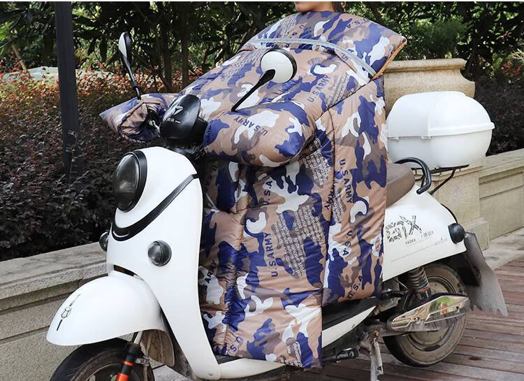 豪爵踏板摩托车挡风被冬季豪爵踏板摩托车挡风被冬季加绒加厚电瓶车