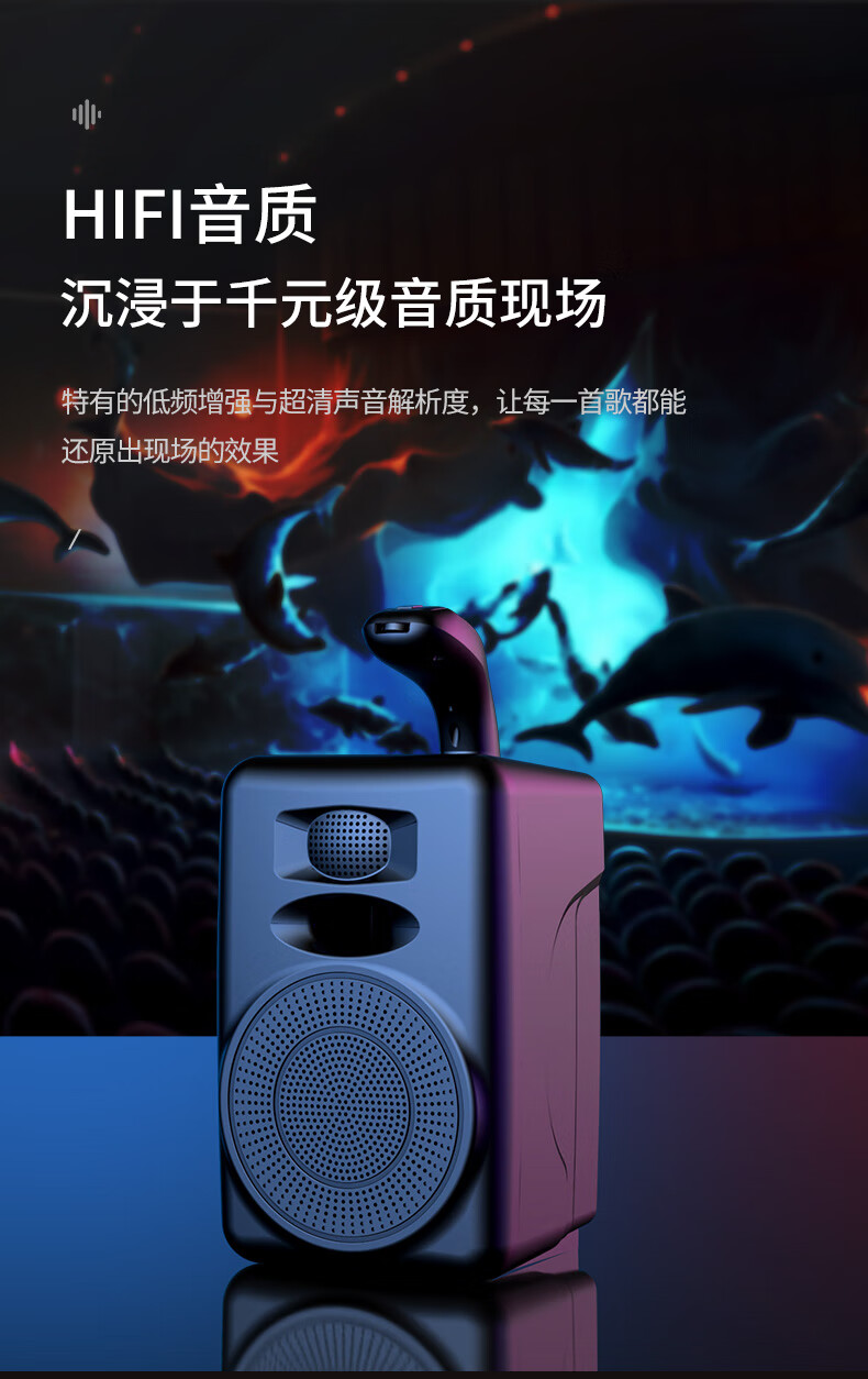 长虹蓝牙音箱大音量户外便携式小型家用无线广场舞音响u盘插卡3d环绕