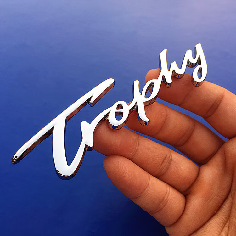 汽车3d立体trophy英文金属车贴纪念版引擎盖车标后尾标叶子板侧标