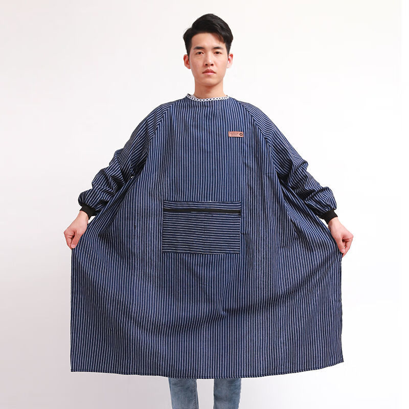 厨房防水围裙男大号围腰罩衣成人炒菜围裙男士做饭打扫卫生加长加肥