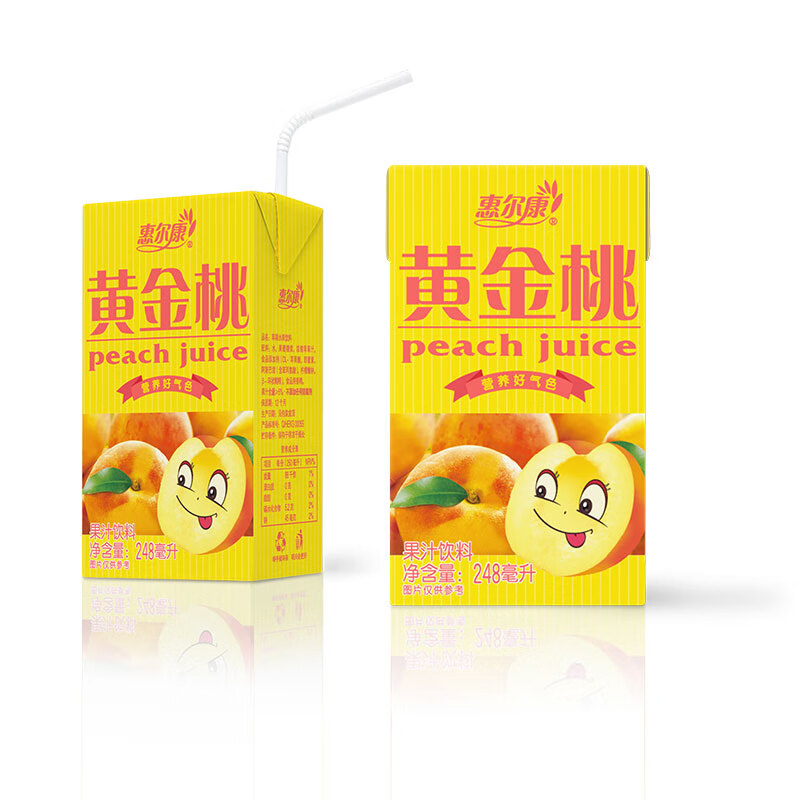 尔康 248ml*24盒装 红苹果果汁饮料8090怀旧果味红荔枝黄金桃常温 红