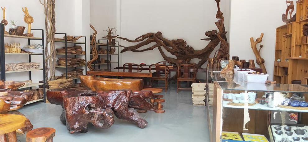 香樟木小茶盘小号排水茶盘简约家用小茶台香樟木整块功夫茶具茶海圆形