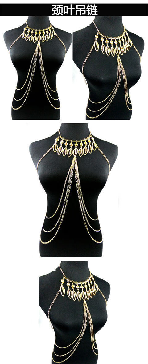 性感捆绑金属铁链内衣流苏铁链腰链身体链条衣服制服诱惑性感诱惑情趣