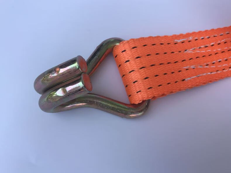 涤纶五吨货车专用捆绑带绷带加钩收紧带刹车带安全加厚紧绳带5cm橙色