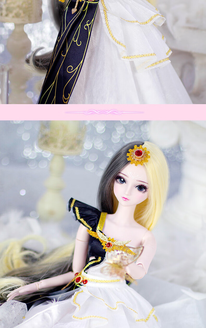 叶罗丽娃娃白光莹仙子60厘米夜萝莉精灵梦仙子礼物公主女玩具爱不释手