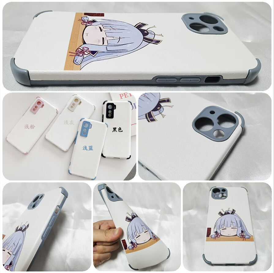 原神八重神子手机壳适用苹果13小米12vivo华为oppo小羊皮硅胶全包定制