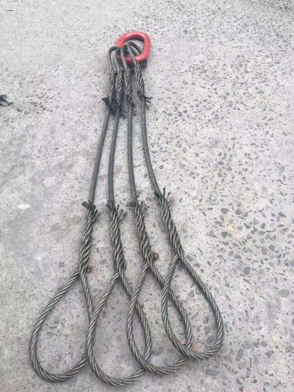 手工编头双扣插编钢丝绳起重吊装钢丝绳吊具索具吊索钢丝绳吊起重 10