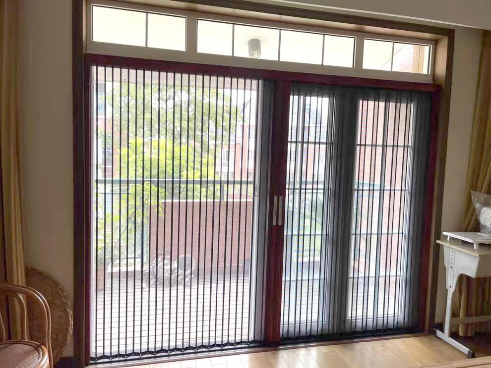 定制门帘金刚网折叠隐形纱门客厅阳台卧室大门防蚊虫猫狗老鼠咬铝合金