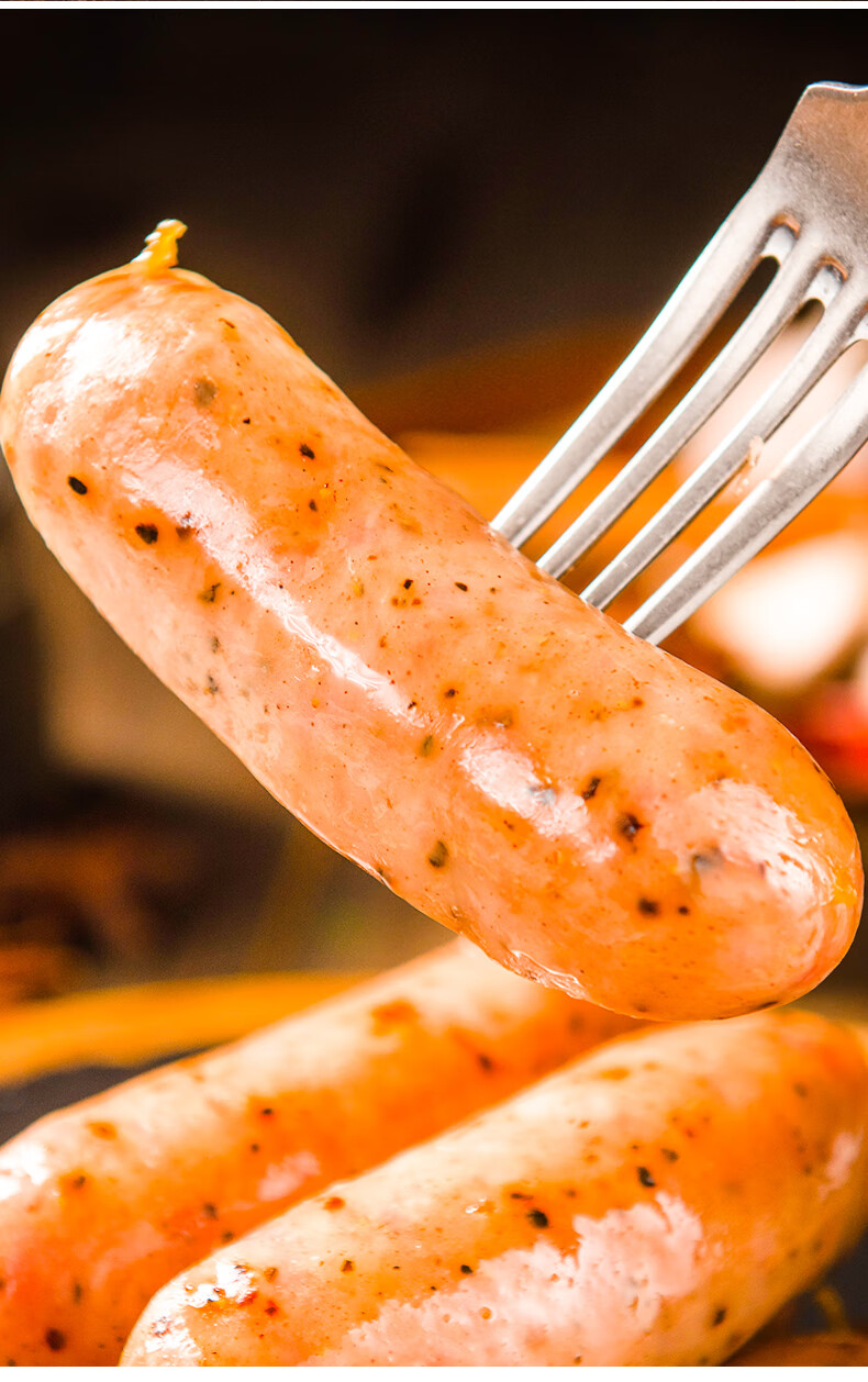 柏慧火山石烤肠 纯香肉肠地道大肉肠冷冻原味韩式黑胡椒味家用 600g