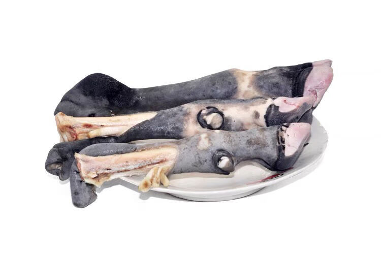 现宰现卖散养黑山羊新鲜羊蹄整只筋多肉多生鲜黑羊蹄 2000g【图片