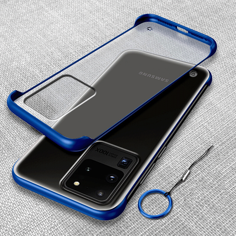 浦利金三星s20ultra手机壳无边框保护套防摔磨砂透明简约硬壳适用于