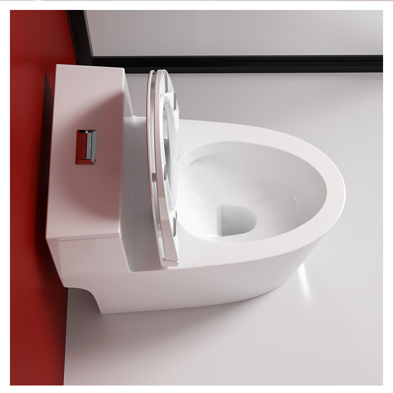 生态米家通用德国直冲式马桶地排横排后排后出水家用抽水坐便器防 